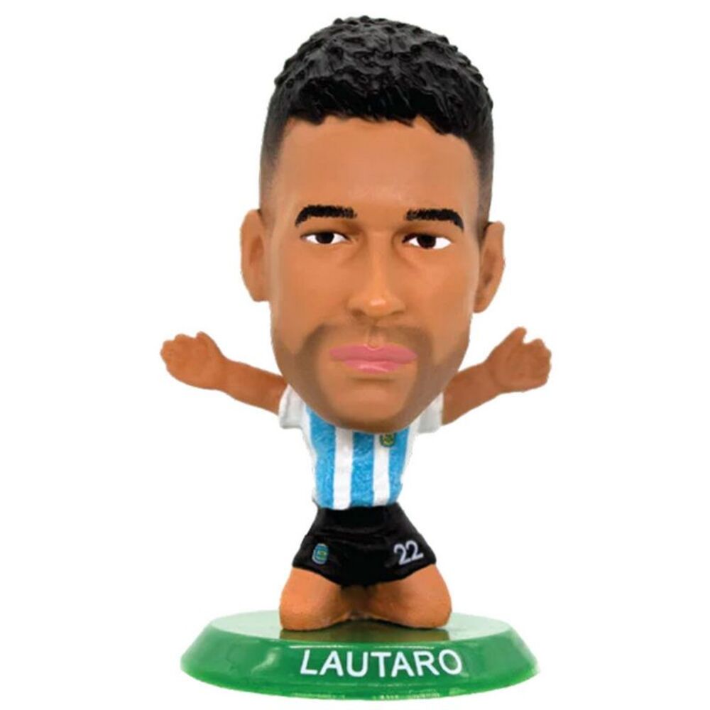 Argentina Lautaro Martinez SoccerStarz Football Figurine / Sky Blue/White
